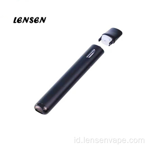 Kapasitas Cairan 1.0ml Mengisi ulang E-CIG Hitam yang lebih aman